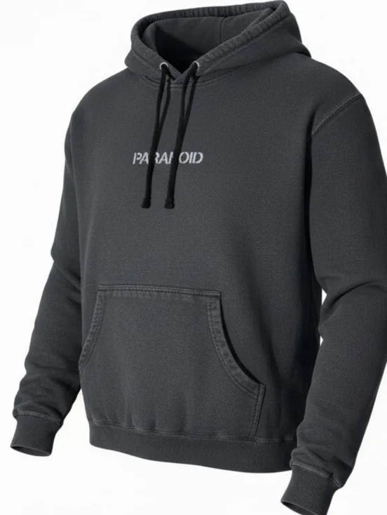 Anti Social Social Club x Undefeated Paranoid Hoodie Black Streetwear Mens L - Picture 1 of 8